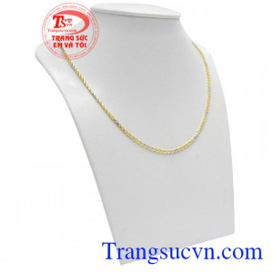 Dây chuyền nam quyền lực 10k là sản phẩm dây chuyền vàng tây được thiết kế cá tính, mạnh mẽ
