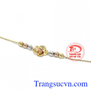 Lắc tay nữ hoa vàng 10k món quà ý nghĩa dành tặng phái đẹp