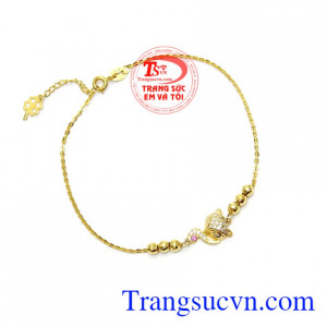 Sản phẩm lắc tay chế tác hình hồ ly sắc nét