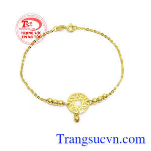 Lắc tay kim tiền phú quý
