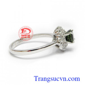 Nhẫn nữ vàng Sapphire hưng vượng