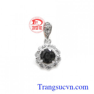 Mặt dây Sapphire 14k hưng thịnh bền đẹp, chất lượng, kiểu dáng độc đáo, thời trang