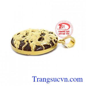 Mặt rồng vàng thạch anh tóc được các bạn nam ưa thích