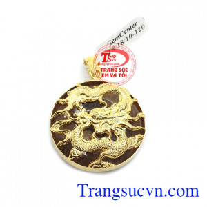 Mặt thạch anh tóc bọc rồng