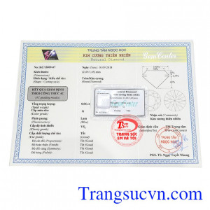 Sản phẩm có giấy kiểm định đá quý