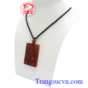 Mặt dây Mã não Rồng may mắn bền đẹp, chất lượng