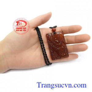 Mặt dây chuyền mã não thiên nhiên