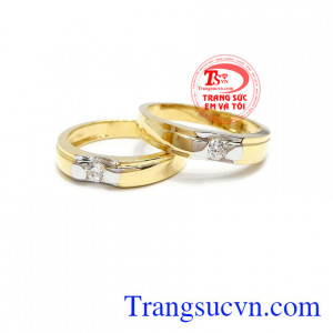 Đôi nhẫn cưới hạnh phúc tình yêu