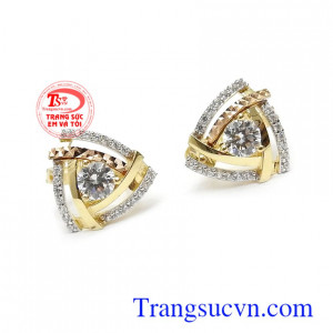 Hoa tai vàng tây đẳng cấp phù hợp nhiều phong cách thời trang khác nhau