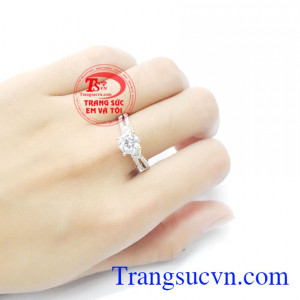 Nhẫn nữ thanh lịch 18k