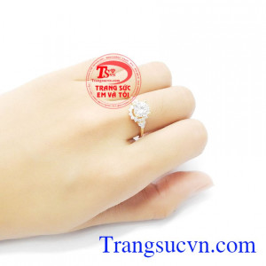 Nhẫn nữ sang trọng 18k