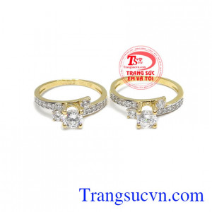 Nhẫn Nữ Vàng 18K