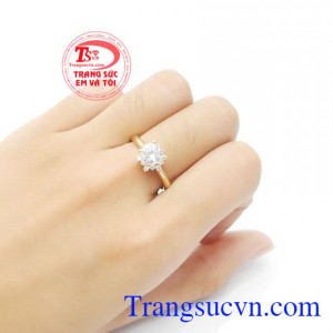 Nhẫn nữ vàng 18k (75%Au) dành cho phái đẹp