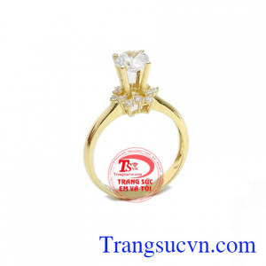 Nhẫn nữ hạnh phúc 18k