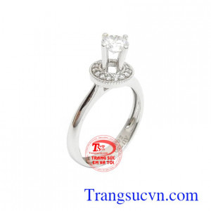 Nhẫn nữ vàng trắng thời thượng kiểu dáng thời trang, cá tính, sang trọng và quý phái cho phái đẹp