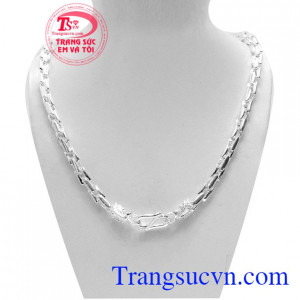 Dây chuyền nam rồng bạc