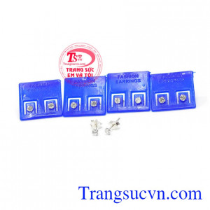 Hoa tai bạc dành cho nữ kiểu tinh tế