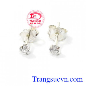 Hoa tai bạc đẹp