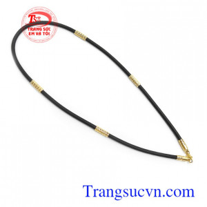 Dây cao su bọc vàng 10k tinh tế