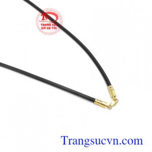 Dây cao su bọc vàng 10k phù hợp nhiều mặt dây chuyền khác nhau