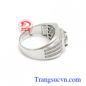 Nhẫn nam Hàn Quốc 10k mạnh mẽ