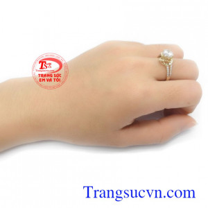 Nhẫn nữ vàng tây dành cho phái đẹp phù hợp làm quà tặng sinh nhật hoặc trong các dịp ý nghĩa