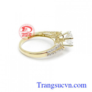 Nhẫn nữ vàng 10k dịu dàng