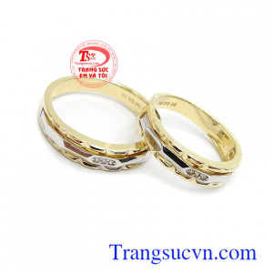 Nhẫn cưới 10k Korea thủy chung