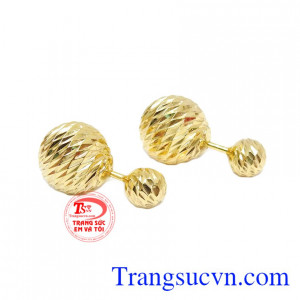 Hoa tai bền đẹp vàng 10k