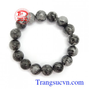 Chuỗi vòng tay thạch anh tóc đen thiên nhiên cao cấp