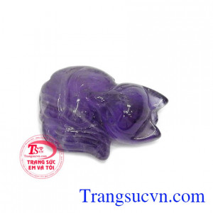 Sản phẩm thạch anh tím đẹp, chế tác sắc nét, xinh xắn