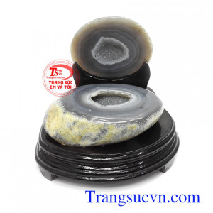 Tụ bát bảo mã não tài lộc màu sắc đẹp, chất lượng đá đảm bảo