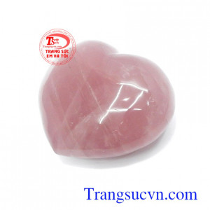 Trái tim thạch anh hồng hạnh phúc màu sắc đẹp, chất lượng cao, giao hàng toàn quốc.