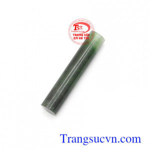 Mặt dây Jadeite hình trụ bình an màu sắc ngọc đẹp, chất lượng cao, mặt ngọc cẩm thạch thiên nhiên cao cấp