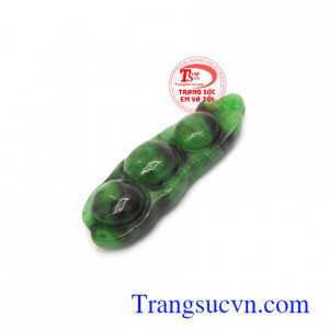 Mặt ngọc cẩm thạch đậu may mắn