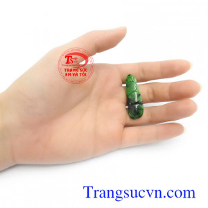 Mặt ngọc Jadeite đậu bình an