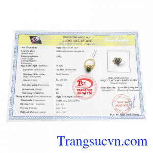 Sản phẩm có giấy kiểm định đá quý