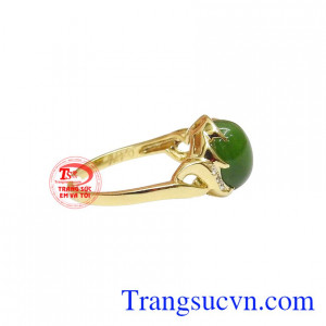 Sản phẩm kết hợp giữa ngọc cẩm thạch thiên nhiên và vàng tây 14k