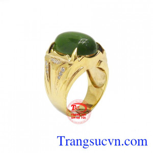 Nhẫn nam nephrite quyền lực