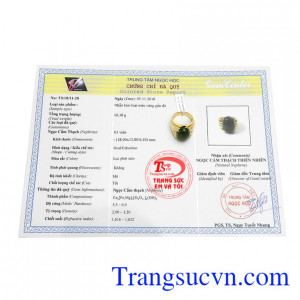 Nhẫn có giấy kiểm định đá quý