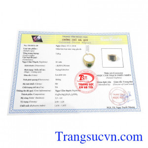 Sản phẩm có giấy kiểm định đá quý