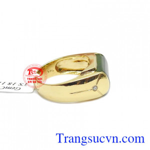 Sản phẩm kết hợp từ ngọc cẩm thạch thiên nhiên và vàng tây 14k