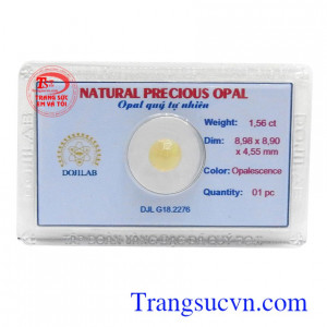 Opal quý ép vỉ hạnh phúc là viên đá biểu tượng cho may mắn, hạnh phúc, của sự bảo vệ và lòng trung thành, đeo Opal bên người sẽ giúp chủ nhân luôn gặp may mắn và bình an.