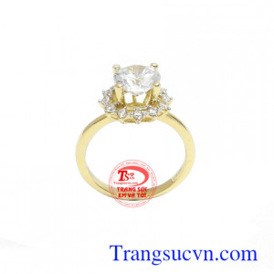 Nhẫn nữ Hàn Quốc đính đá là món quà tặng tuyệt vời cho người yêu thương