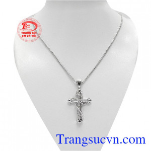 Bộ trang sức tình yêu Thiên Chúa vàng trắng