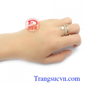 Nhẫn nữ vàng tây 10k thời trang