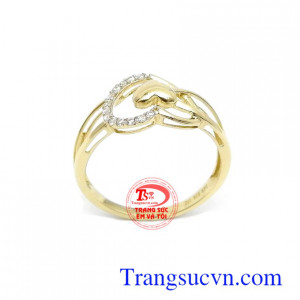 Nhẫn nữ Korea 10k quý phái mang lại nét trẻ trung, cá tính và sang trọng cho phái đẹp