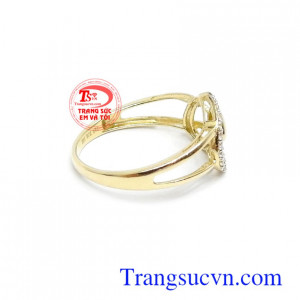 Nhẫn nữ Korea 10k quý phái