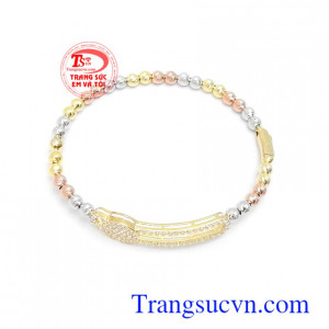 Vòng tay vàng tây 10k phong cách quý phái