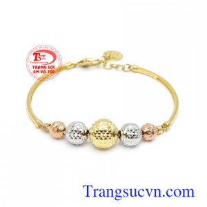 Vòng tay vàng tây 10k phong cách bền đẹp, chất lượng, kiểu dáng độc đáo